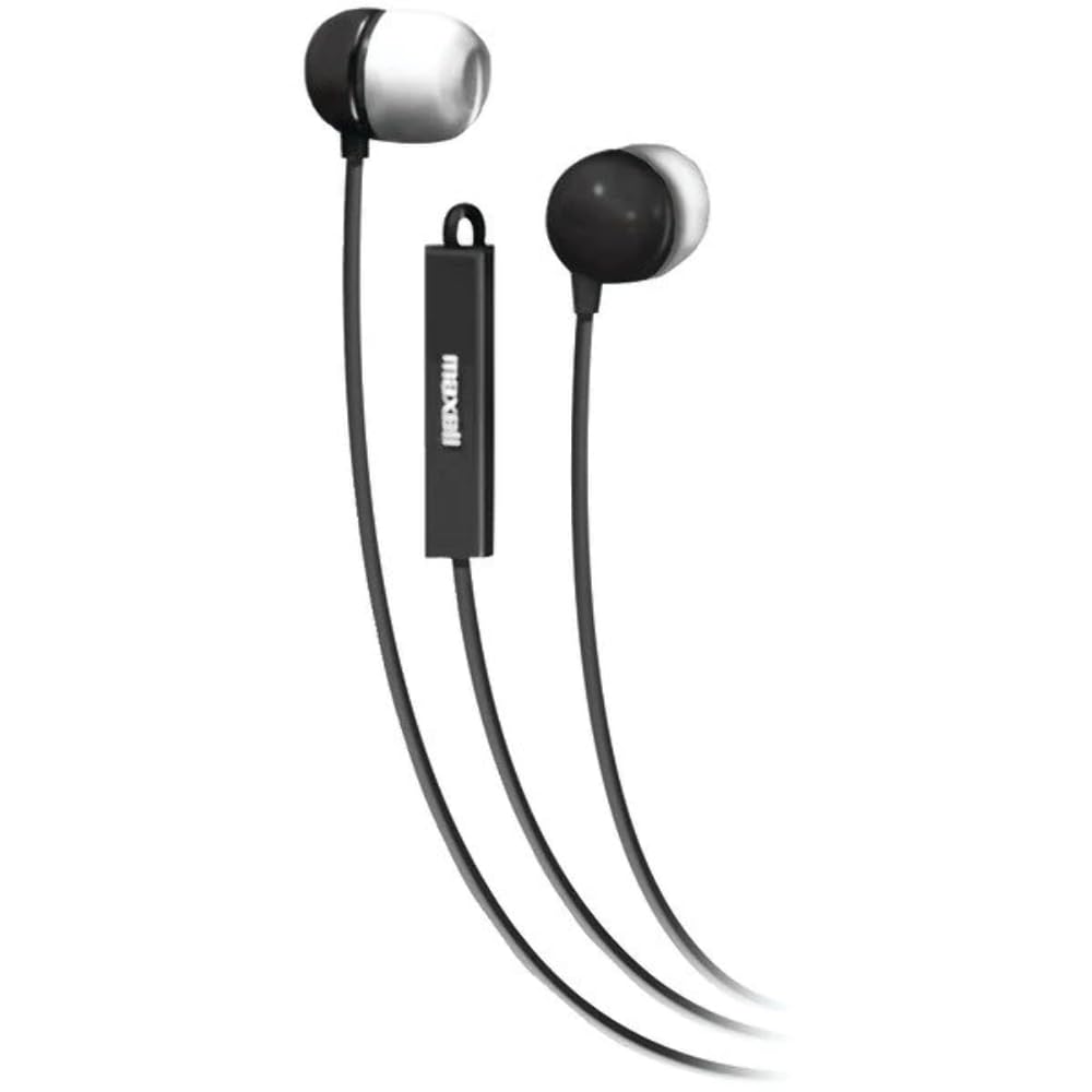Amazon.com: Maxell 190300 In Ear Bud With Mic Black