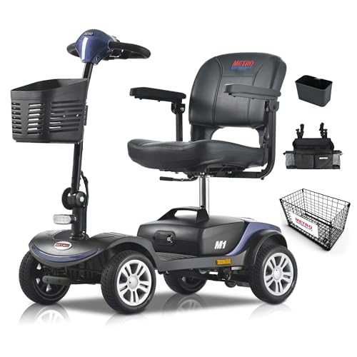 Metro Mobility 4 Wheel Foldable Mobility Scooter for Adults - 300 lbs...