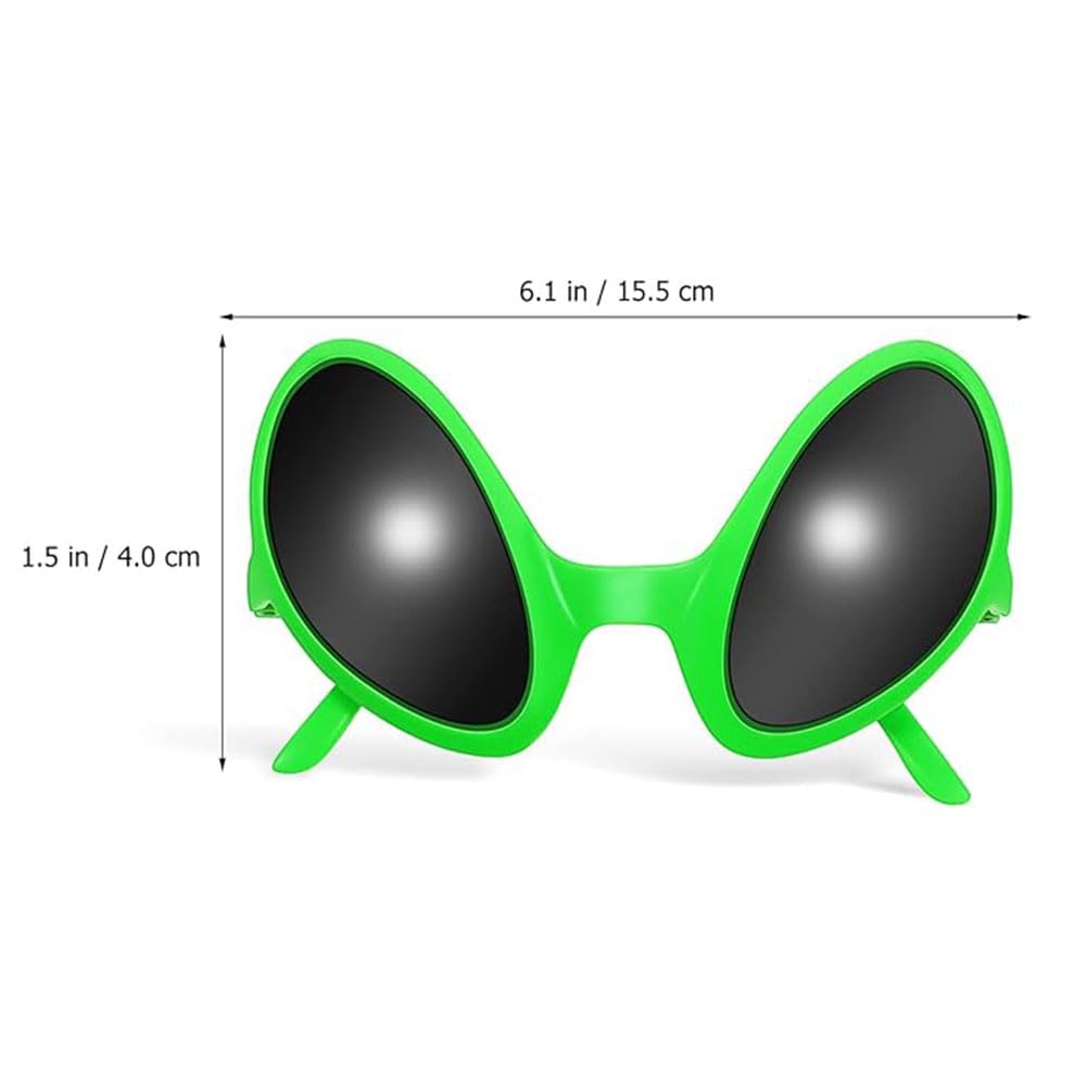 3 Pieces Alien Glasses Novelty Eyewear for Cosplay Party Favors and Photo Props Fun Halloween Christmas Alien Party Favors Accessories - Image 2