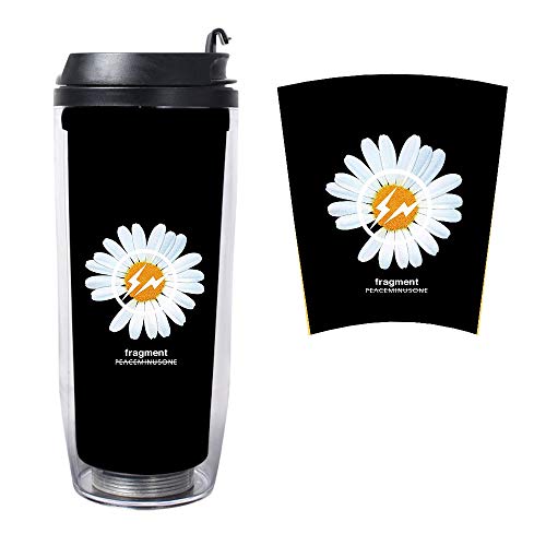 Taza de Viaje Mug Café Reutilizable Taza de Café Café para Llevar Unisex Para Bebida Cuerpo Doble Pared Vaso de Plástico G-DRAGON TAEYANG DAESUNG