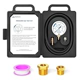 MEANLIN MEASURE 0-10” WC Manifold Gas Pressure Test Kit, Pressure Gauge Kit for Natural Gas or LP Gas with 40' Feet Hose, 1/8” NPT Fitting with Barbed Connection and Hex Bushing