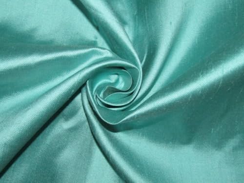 Tissu Dupioni 100 % pure soie menthe de haute couture pour robes de mariée élégantes