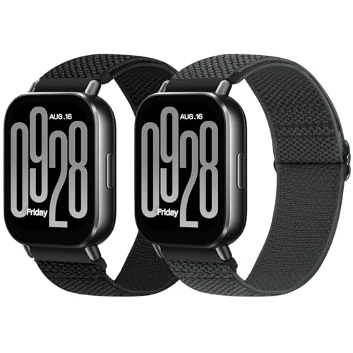 Pack de 2 correas elásticas de nylon para reloj 22 mm miniatura 1