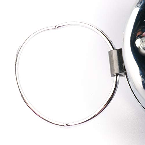 Rormket Pack Of 2 Metal Hand Tally Counter Clicker, Handheld Tracker Manual Counter Clicker With Metal Finger Ring Sliver #TOP4