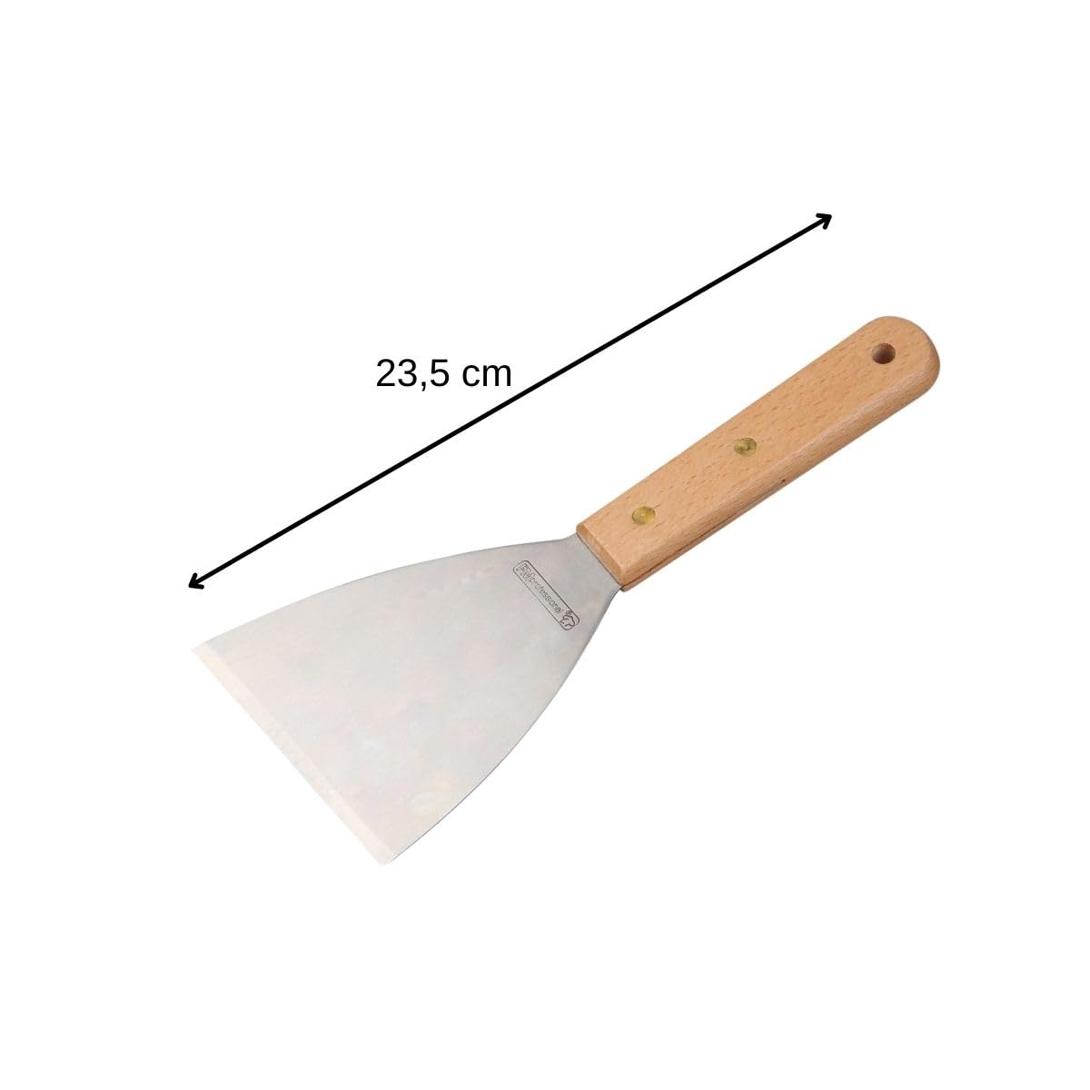 FMprofessional 21549.0 Raschietto, Acciaio, Marrone, 34x11.6x1.5 cm