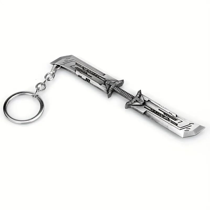 Image of Yaa Catchy Avengers Thanos hand with all Infinity Stone Gauntlet and Double-Bladed Sword KeyChain Key ring best Gift for (Thanos Lovers) Keychains
