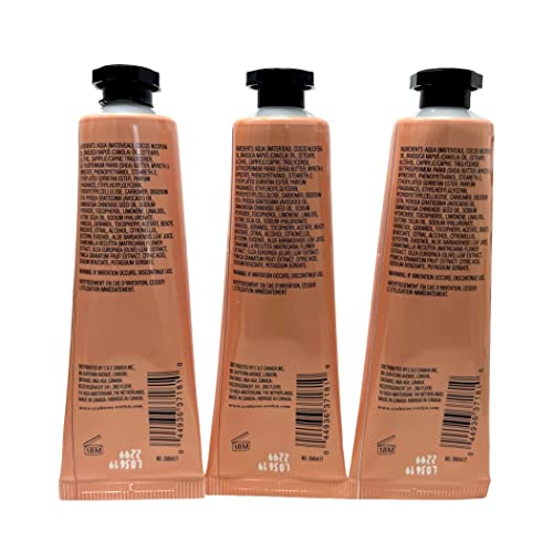 Crabtree & Evelyn Pomegranate Argan & Grapeseed Hand Therapy .9 oz SET OF 3