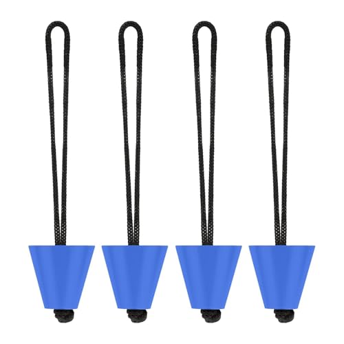 Tapones para kayak de 4 cm universales con cordón pack de 4 para canoas y barcos