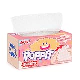 AGIFTMIND Pop Sheets for Stress Relief, 25 Sheets Bubble Popper Wrap Fidget Sensory Toys for Christmas White Elephant Gag Gifts (White-Heart, 25 Sheets)