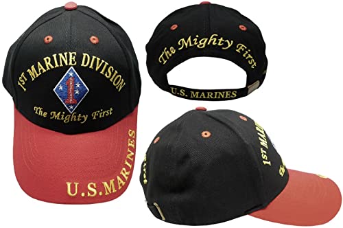 Gorra Trade Winds bordada ajustable negra y roja miniatura 1
