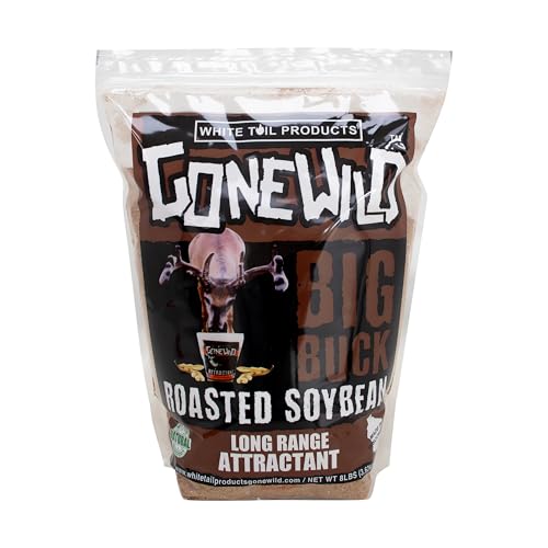 Whitetail Products Gone Wild, Soybean Powder Deer Attractant, 8 LB., Premium Deer Attractant, Natural Flavors, G5008