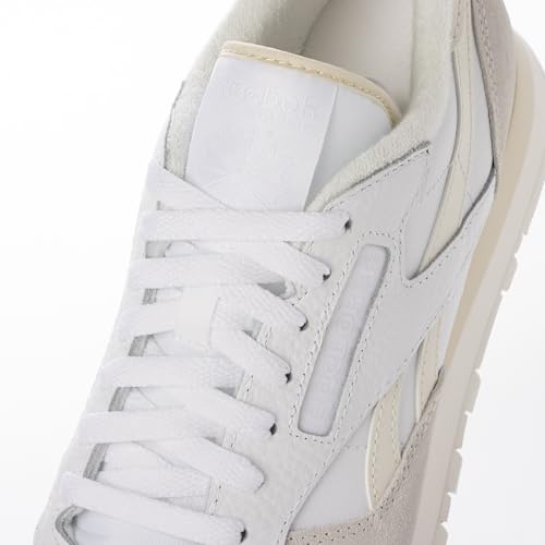 Image of Reebok Men's Classic Leather White /Chalk /Barely Grey Sneakers 100209480, 10