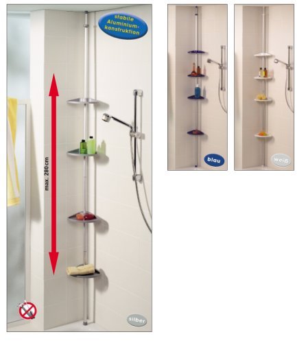 Preisvergleich Produktbild Ruco Tele-Eckregal, 280 cm
