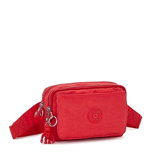 Image of Kipling Women's Abanu Medium Crossbody Bag, Lightweight, Adjustable Nylon Waist Pack with Multi-Compartment Zip Pockets