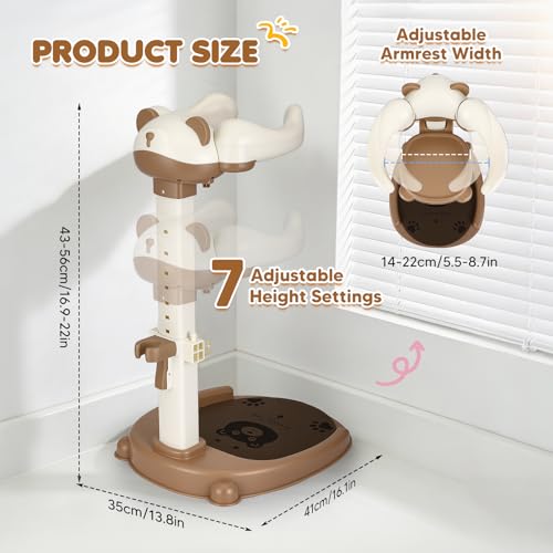 Support de douche bébé réglable sans BPA avec base antidérapante - 5