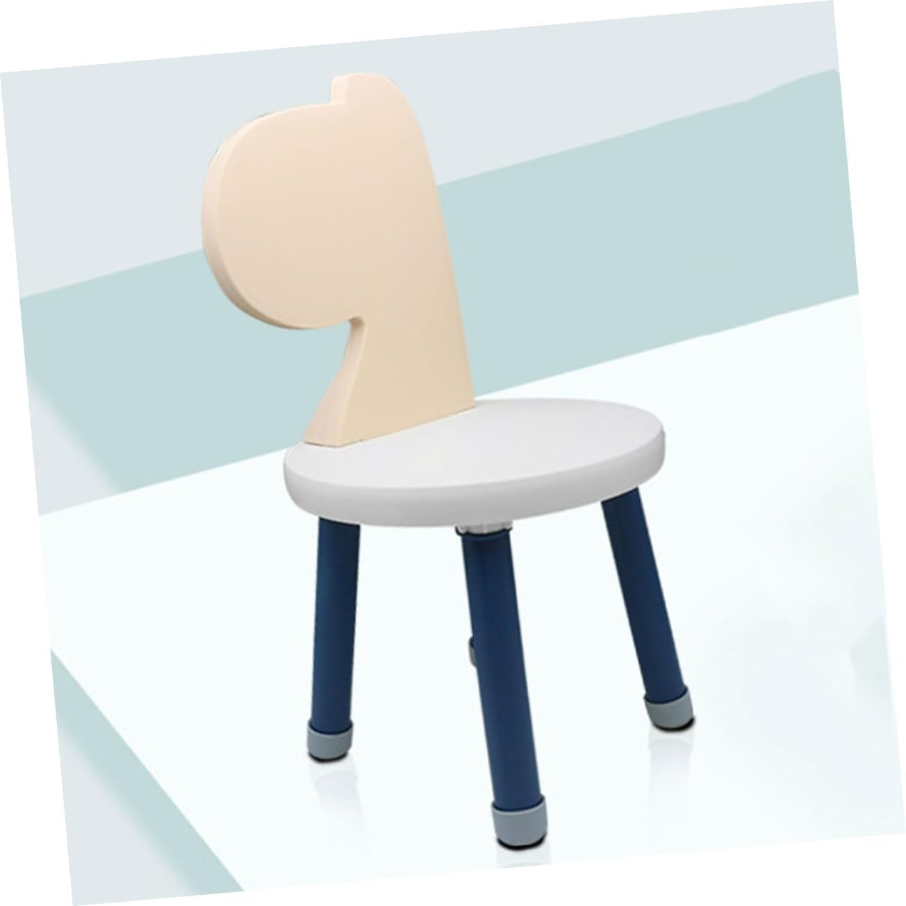 Mobestech Thickened Plastic Toddler Chair with Backrest Non-Slip Kids Stool for Home and Kindergarten Comfortable Baby Dining Chair Easy to Clean Suitable for Indoor Use