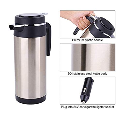 Hervidor eléctrico 1000ml acero inoxidable para auto miniatura 3