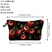 Livel lhood Tomato Makeup Bag Red Tomato Pattern Small Cute Organizer Bag Zipper Pouch Tomato Illustration Print Cosmetic Bag Present for Women Friends