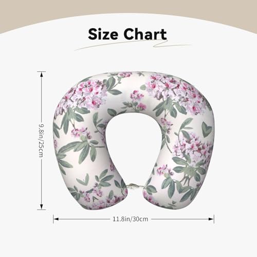 Almohada cervical de espuma viscoelástica rosa oscuro miniatura 4