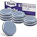 Filzada® 8x Teflongleiter Selbstklebend - Ø 25 mm (rund) - Profi Möbelgleiter/Teppichgleiter PTFE (Teflon)