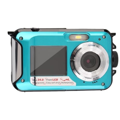 Appareil photo numérique 1080P double écran étanche 24MP avec zoom 16X pour plongée