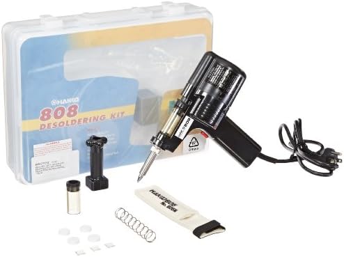 Hakko 808-KIT/P Self Contained Desoldering Gun with Internal Vacuum Pump and Carrying Case, 120V AC