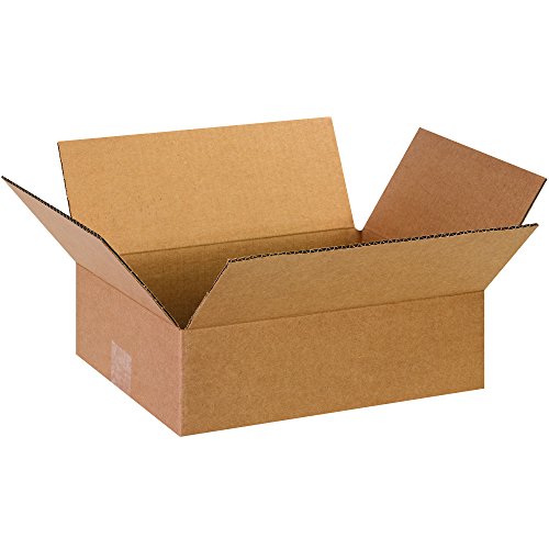 Image of TAPE LOGIC 13 x 10 x 4 Corrugated Cardboard Boxes, Flat 13 inchL x 10 inchW x 4 inchH, Pack of 25 | Shipping, Packaging, Moving, Storage Box for Home or Business, Strong Wholesale Bulk Boxes