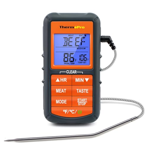 Image of LABART ThermoPro TP06B Digital Grill Meat Thermometer with Probe for Smoker Grilling Food BBQ Thermometer