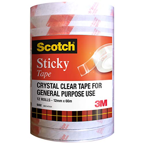 Scotch 500 Invisible Everyday Tape - 12 Rolls