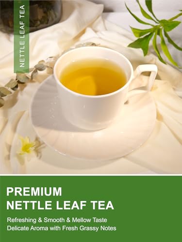 Image of TeeLux Nettle Leaf Tea, Stinging Nettle Tea Loose Leaf, Caffeine Free, 8oz