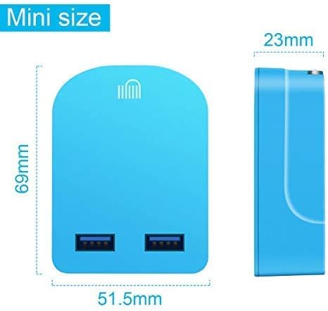 Amo Dual Folding 3 Pin Uk Plug 3.1AMP/3100mAh Rapid Double Speed Universal USB Charger With Smart IC UK Plug For iPhone/iPad/iPod/Samsung Galaxy Tab/HTC/Windows Phone/Tablet