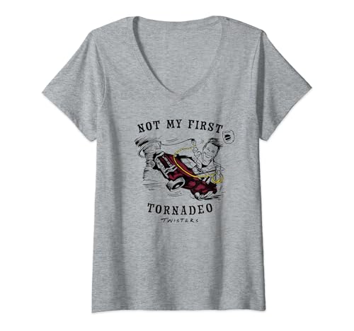 Womens Twisters Not My First Tornadeo V-Neck T-Shirt