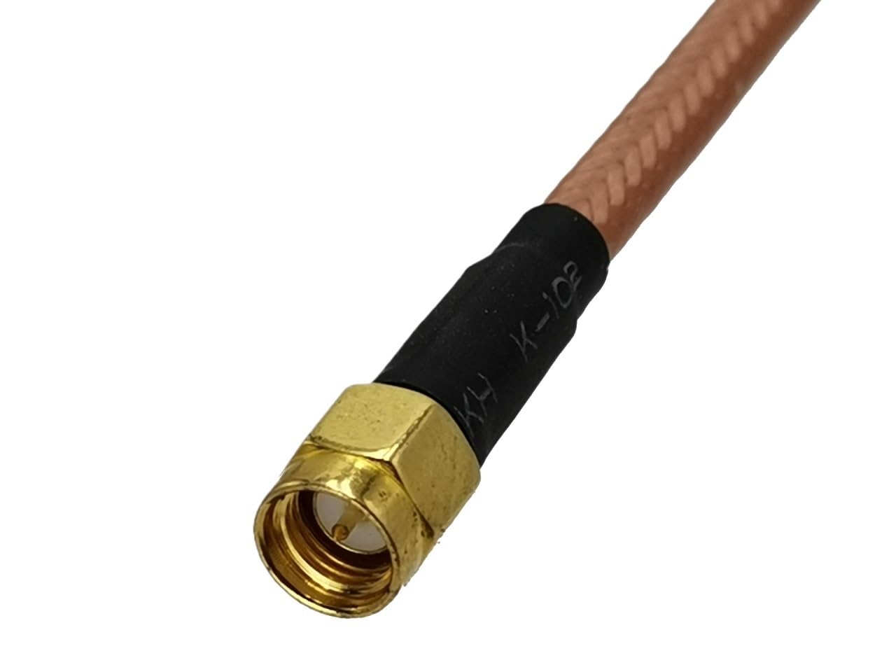 LIHUA 1 szt. RG142 N wtyczka męska do wtyczki męskiej SMA zaciski zaciskowe złącze koncentryczne pigtaile kabel nowy 6 cali ~ 20 m (75 cm)