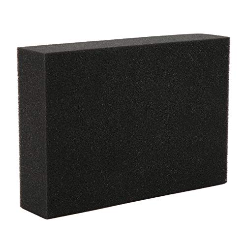 Omabeta 2 Pcs Sponge Pad Thickness Rectangle Black Sponge Pad Needle Felting Mat for Manual DIY Craft