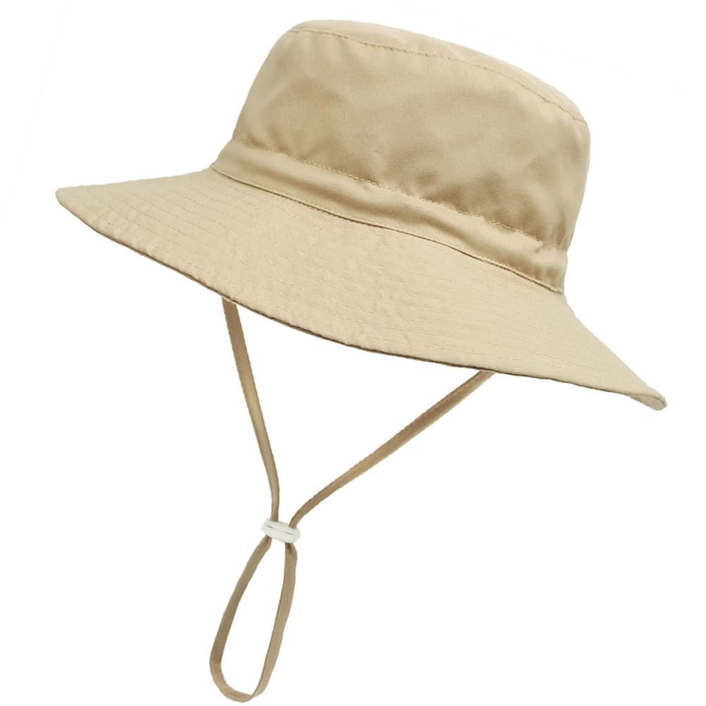 Rayson Sombrero de Sol para Bebé Niña Ajustable Gorro Verano de Pescador para Niños ala Ancha Sombrero Bob Protección Solar UPF 50 para Exteriores Natación Playa Piscina