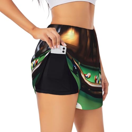 Short de sport respirant billard femme élastique contre la chaleur