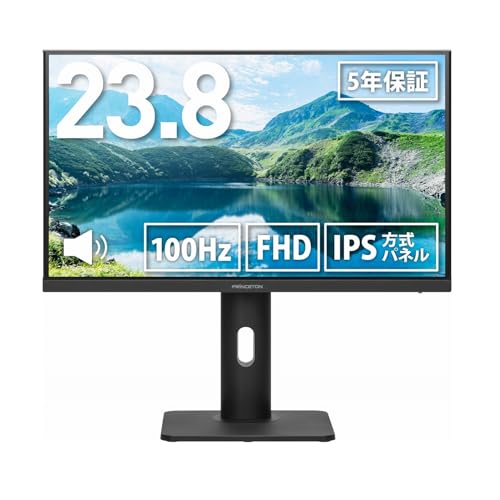 【ほぼ未使用】プリンストン PTF-H241WS-BK 23.8インチ Amazon.co.jp: プリンストン IPS方式パネル採用 USB Type-C搭載 23.8型