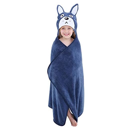 COOKY.D - Toallas de baño para bebé con capucha, albornoz de animales de gran tamaño para niños y niñas, regalo de ducha de bebé perfecto para niños y niñas de 0 a 7 años