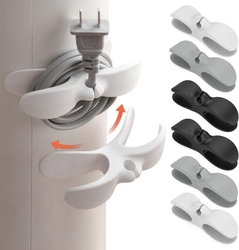 Cord Organizer for Kitchen Appliances, 6PCS Stick-on Cord Wrapper Cable Organizer, Upgraded Cord Holder Cord Winder Cord Keeper, Kitchen Cord Organizer for Air Fryer, Coffee Maker, Blender