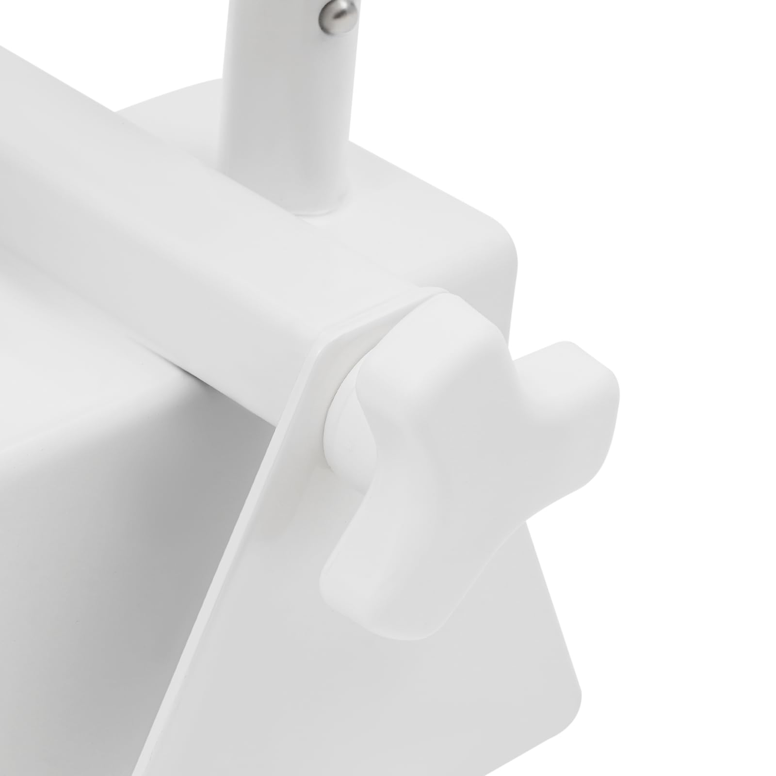 Asidero para bañera para personas mayores, mango de bañera sin taladrar, mango triple, barra de seguridad de hasta 136 kg, color blanco