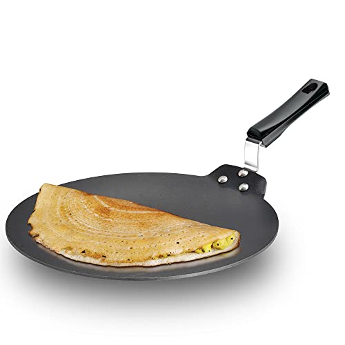 Comparison: Best Tawa For Dosa 3 HAWKINS Futura 30 cm Dosa Tava, Non Stick Dosa Tawa, Flat Dosa Tawa, Black (NDT30)