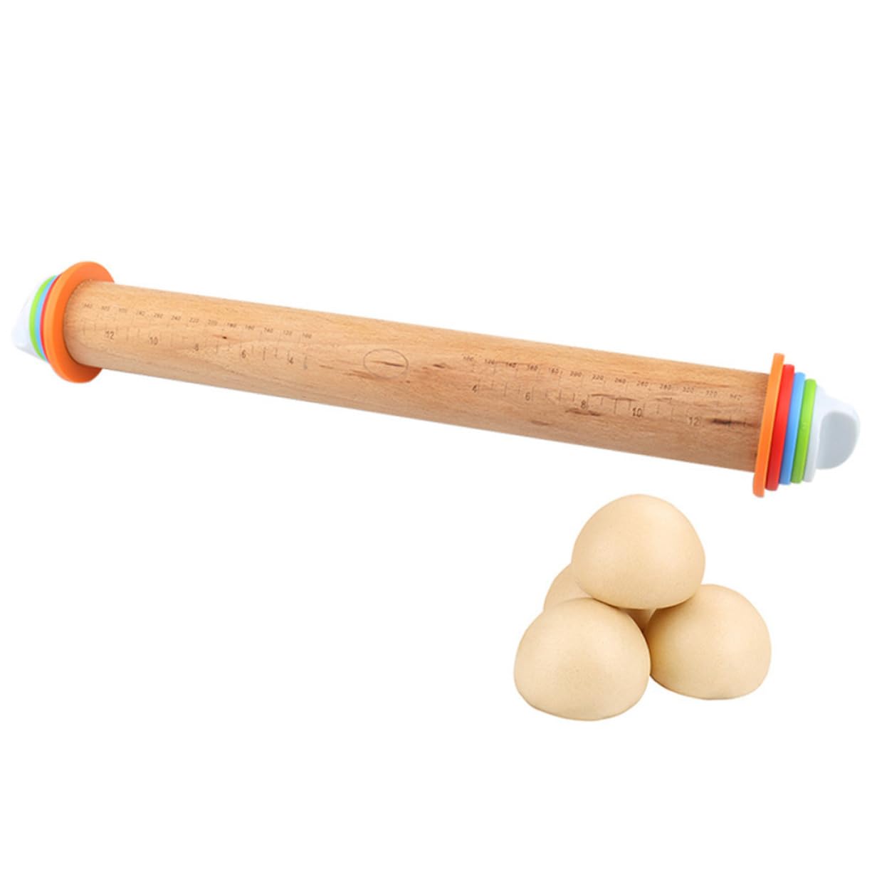 Rodillo Para Pastelería De Madera De Haya Antiadherente Rodillo De Repostería Palitos Para Hornear