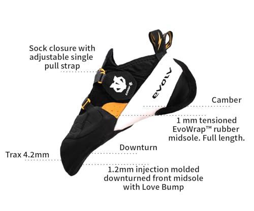 EVOLV Shaman Pro Rock Climbing Shoe for Bouldering & Sport Climbing3