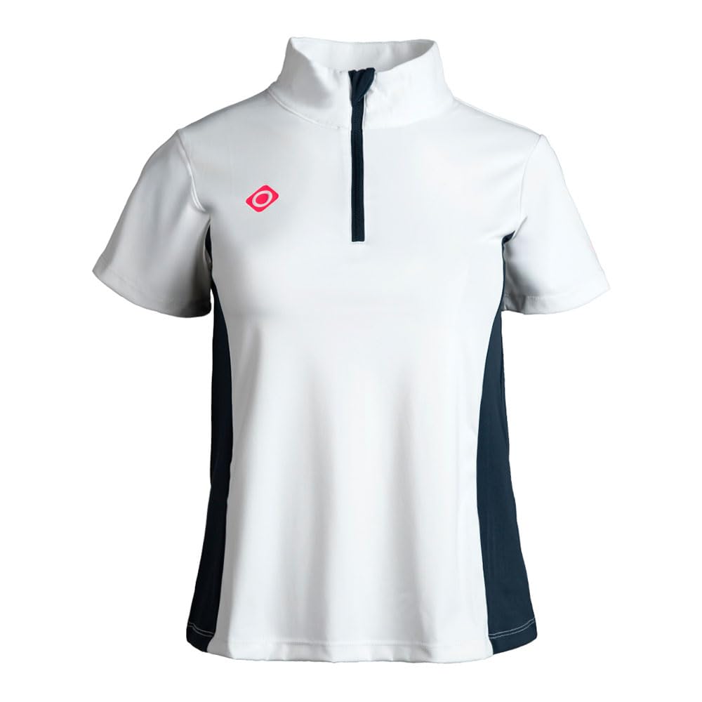 Izas Temple Top Camiseta de Manga Corta para Pádel Mujer con Cremallera en el Cuello. Elástica y Transpirable. Secado Rápido. Ventilación Adicional