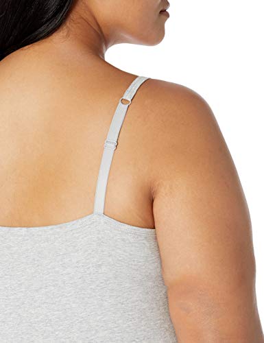 Image of Amazon Essentials Women's Fitted Tank Top Camisole Undershirts, Plus Size, Pack of 2