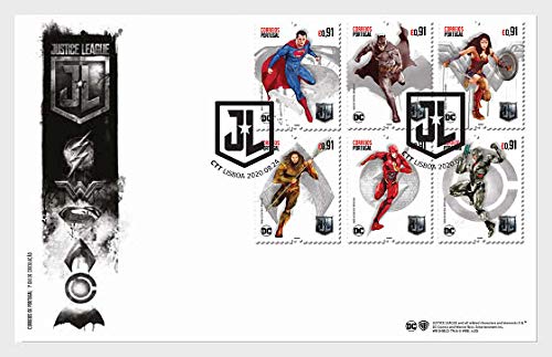 Aranyak Hobby Portugal 2020 DC Comics Official FDC First Day Cover of Justice League