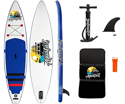 AQUALUST 11'6' Touring SUP Board Stand Up Paddle aufblasbar ISUP 350x81cm
