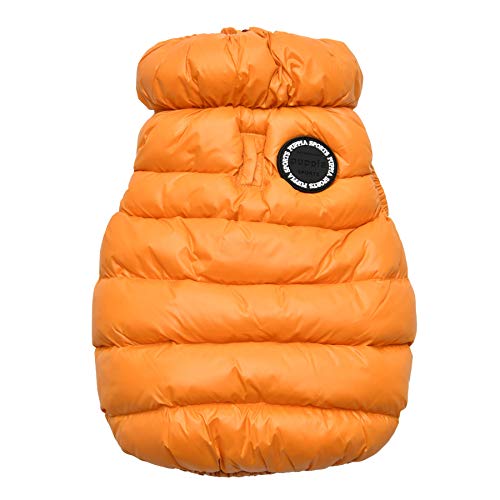 Puppia Winter Ultralight Dog Coat A Waterproof Warmth for Cold Weather Zipper Closure for Small and Medium Dogs Mustard, Medium