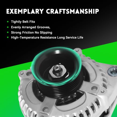 Image of 13918N New Alternators Fit for Honda Odyssey 2002-2004, Pilot 2003-2004, MDX 2001-2002 3.5L V6, Replace 104210-3090 31100PGKA01 31100PGKA02 31100PGKA03, 12V, 130 Amp