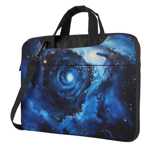 Funda para portátil para oficina y viajes de negocios con dise&ntilde;o de galaxia azul
